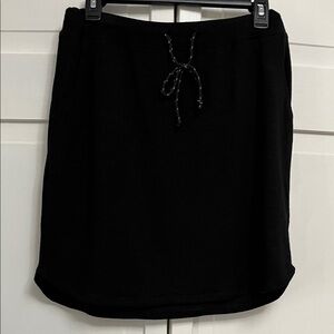 Sundry for Evereve Black Drawstring Mini Skirt Size Size 2